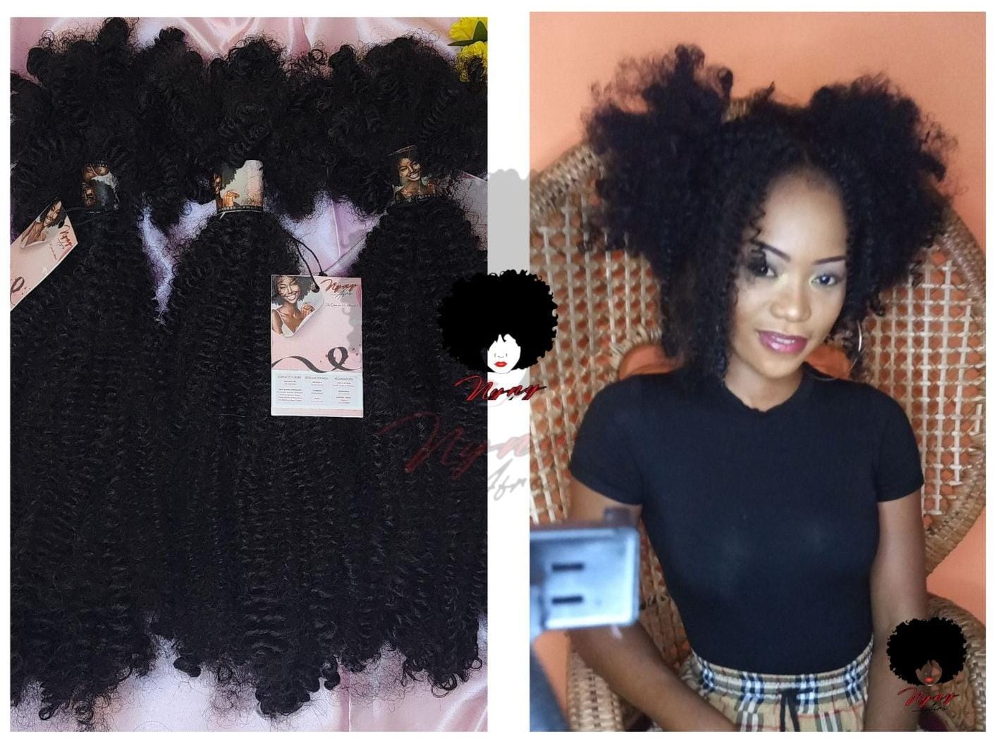 Extensions boucles -Noir