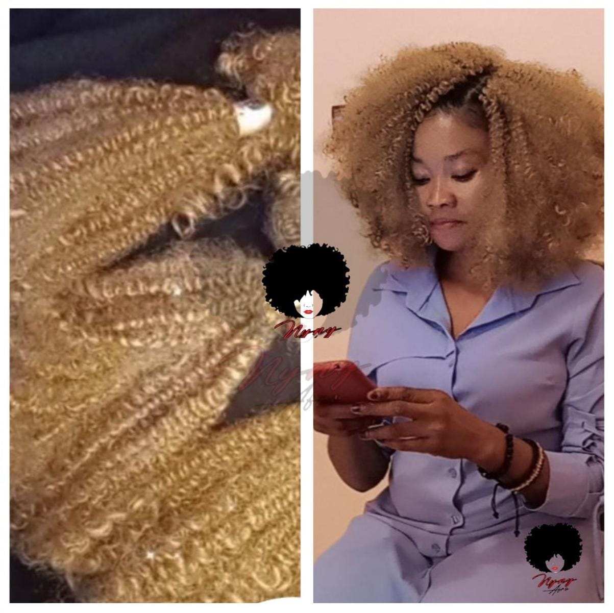 Extensions boucles -Jaune