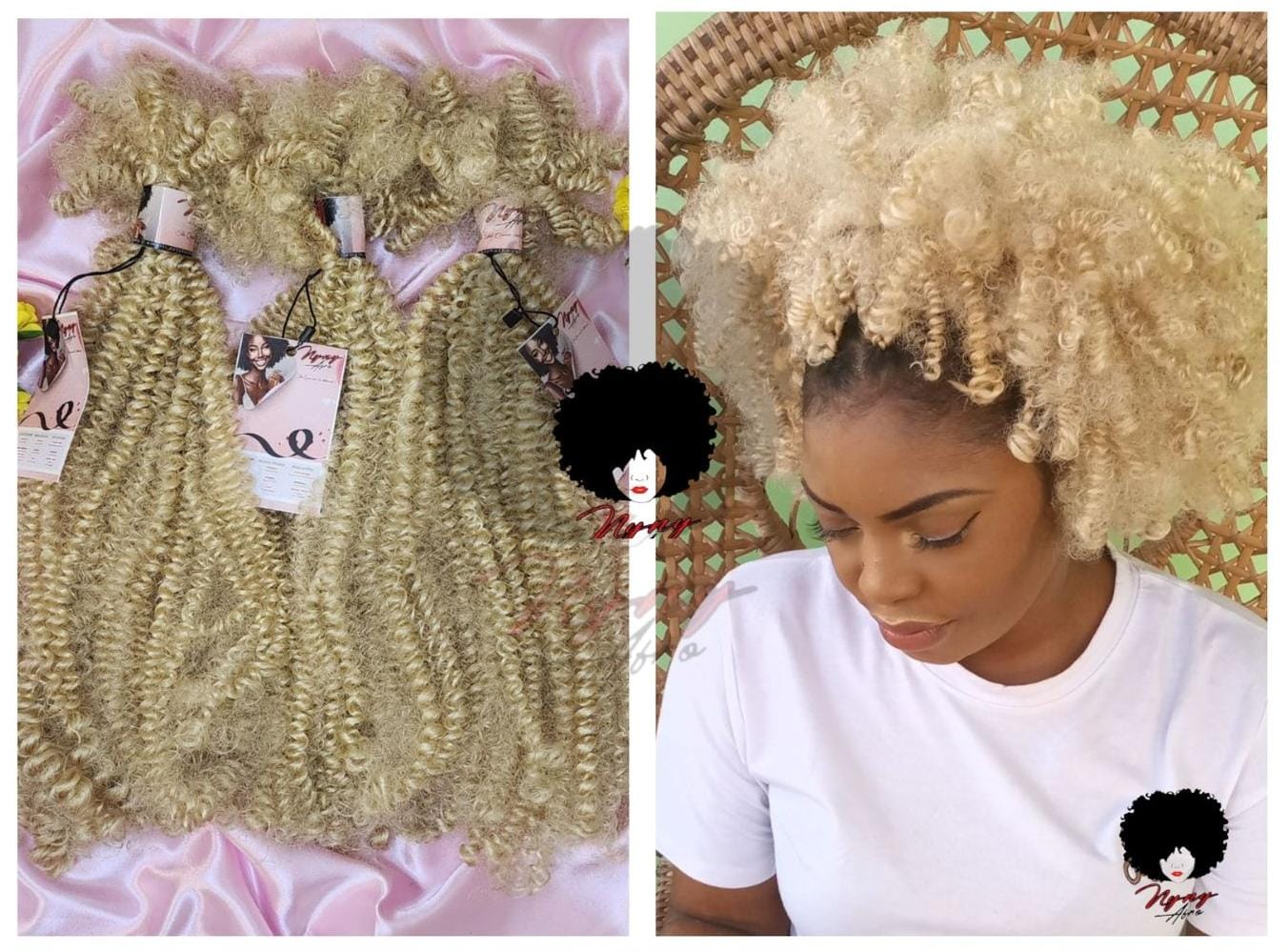 Extensions boucles -Blonde